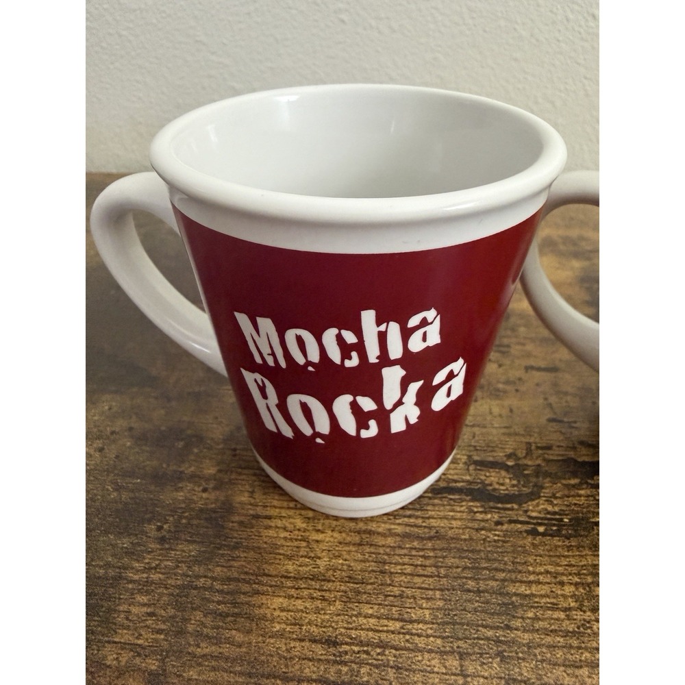 McCafe McDonald's German Coffee Mug Cup Red Orange Green White 2010 Germany EUC - Picture 8 of 8